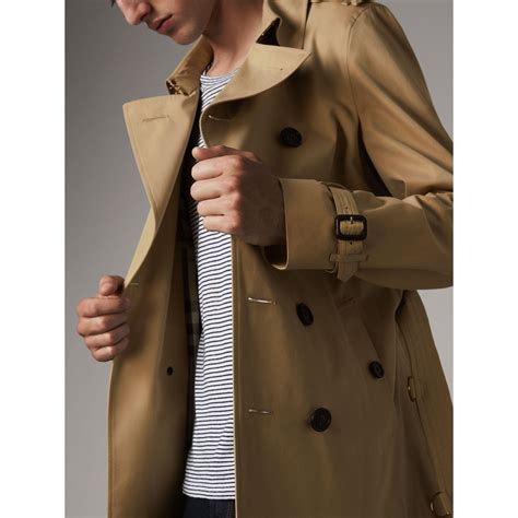 burberry the chelsea short trench coat|burberry chelsea trench coat men's.